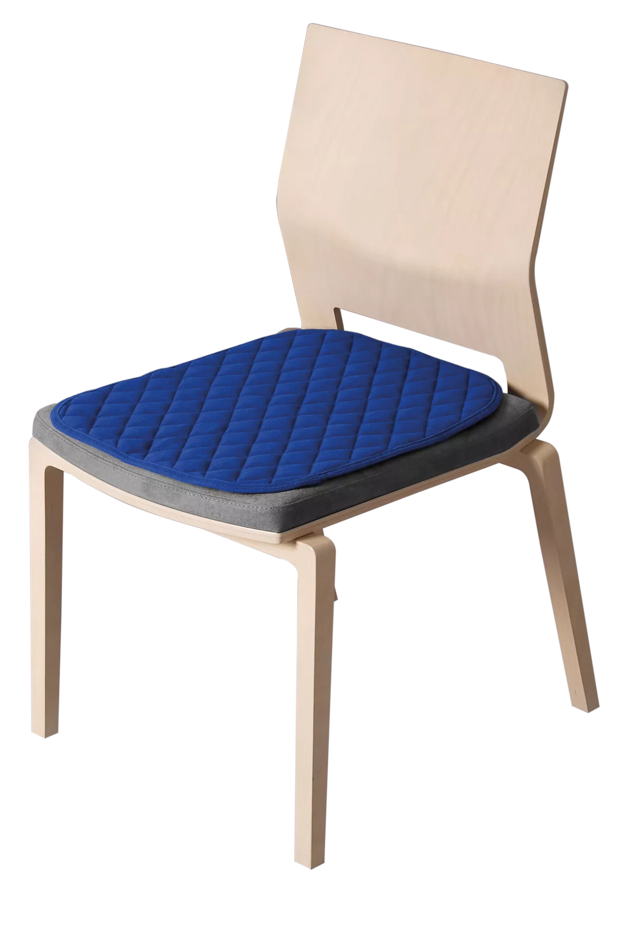 Sitzauflage Suprima 3704 ANTI-RUTSCH-NOPPEN in Blau - schräge Ansicht