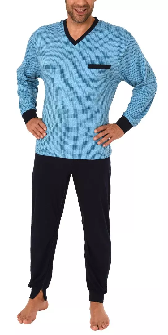 Herren Pflegeoverall Hellblau, langarm/langbein, Rücken- & Beinreißverschluss