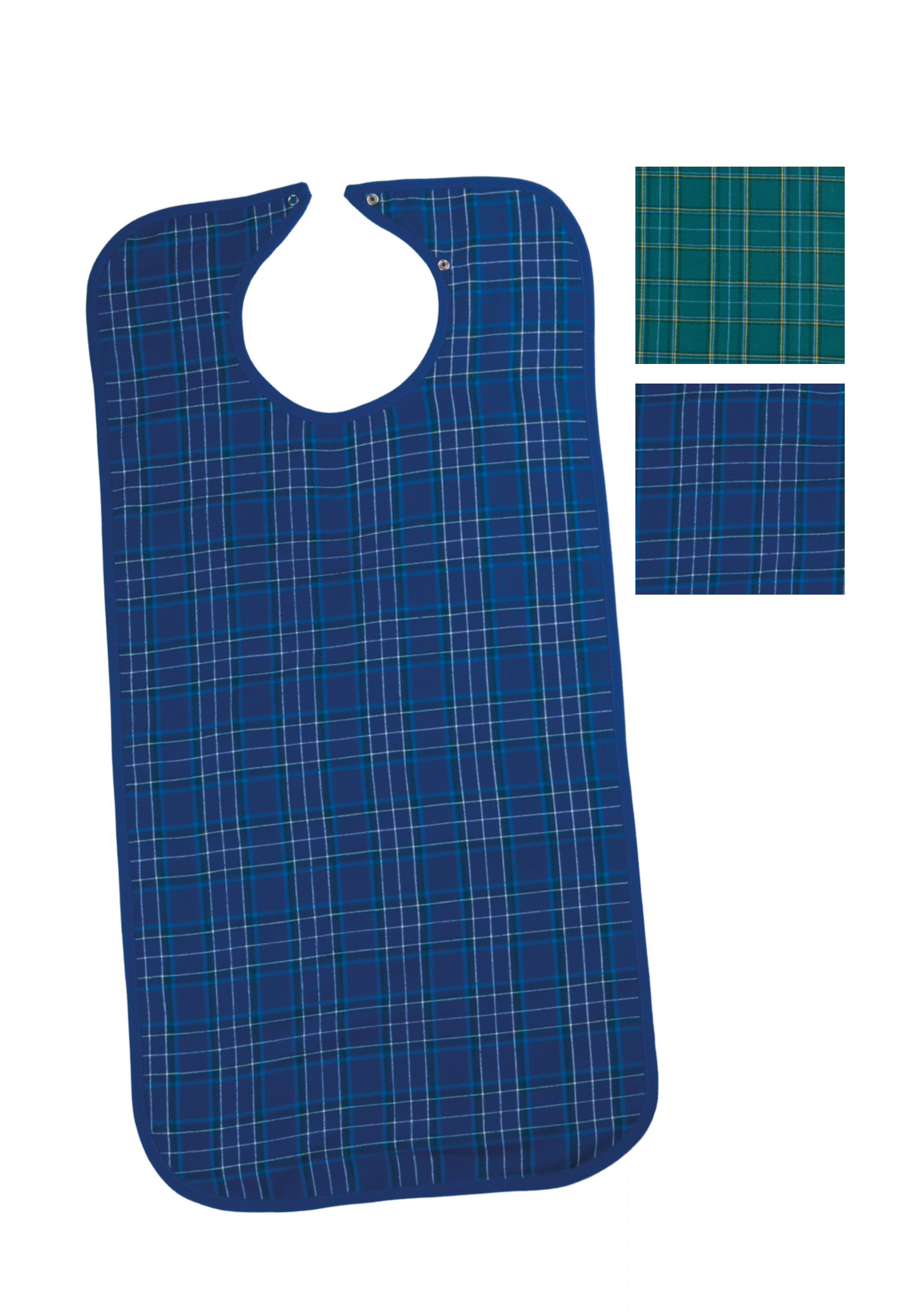 Suprima Ess-Schürze Polyester Blau - Vorderansicht