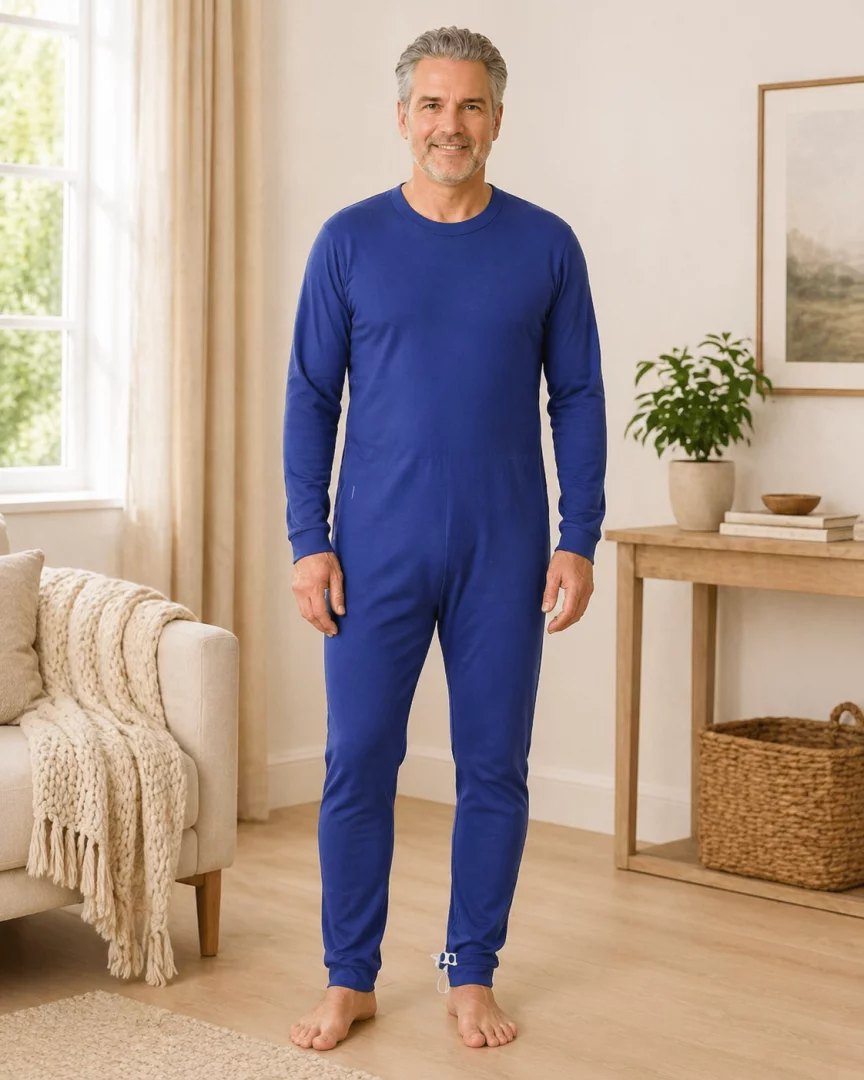 Pflegeoverall Suprima slim 4701 in Erika - Vorderansicht