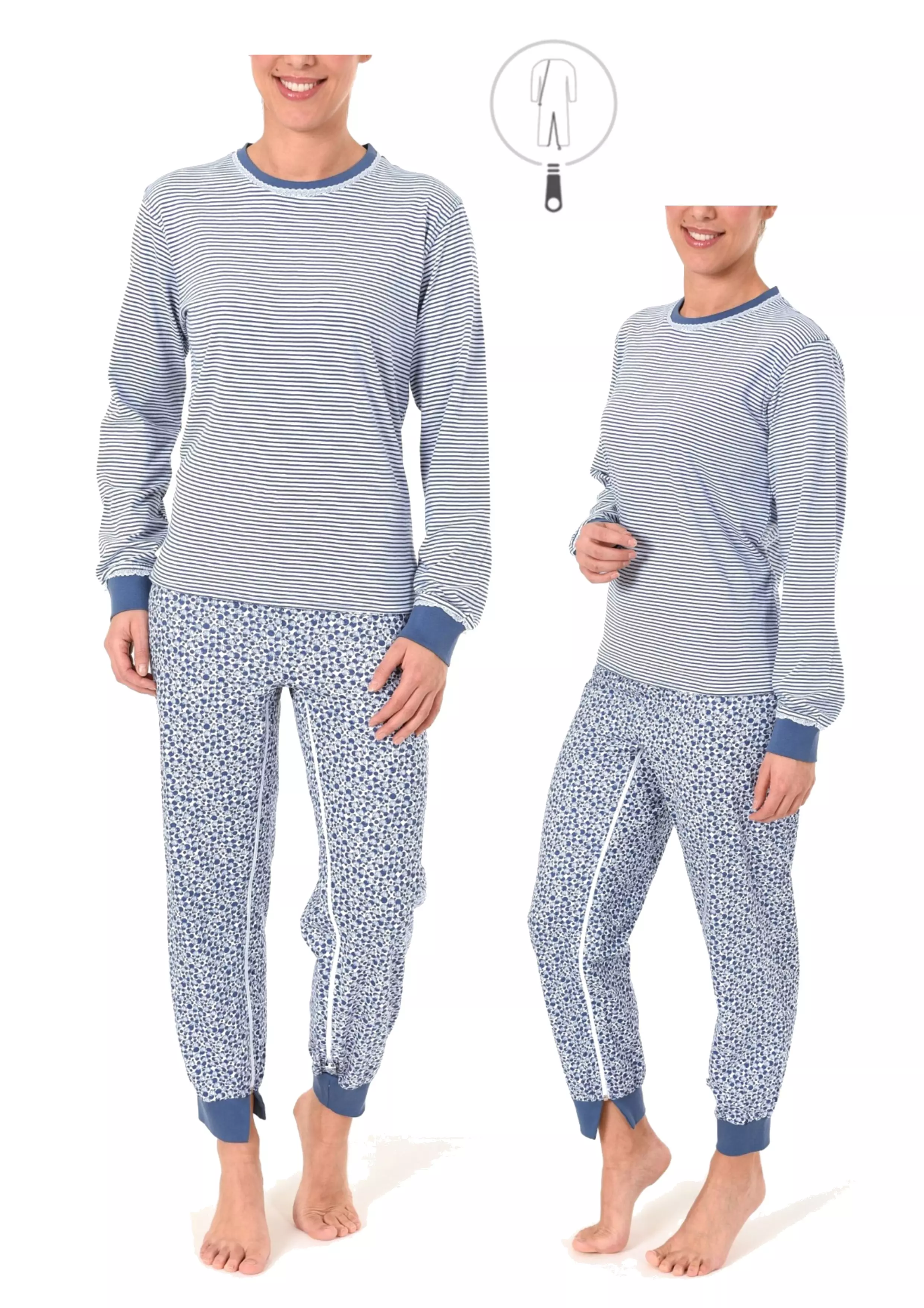 NormannCare Damen Pflegeoverall in Hellblau 