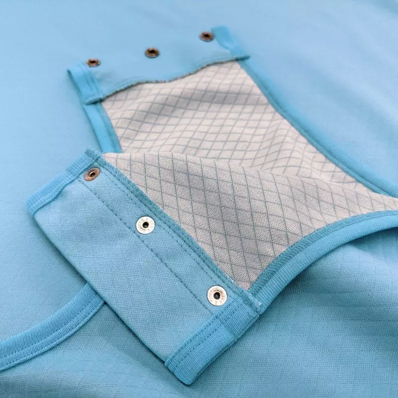 Suprima Patientenschlafsack 4693 in Hellblau - Detailansicht