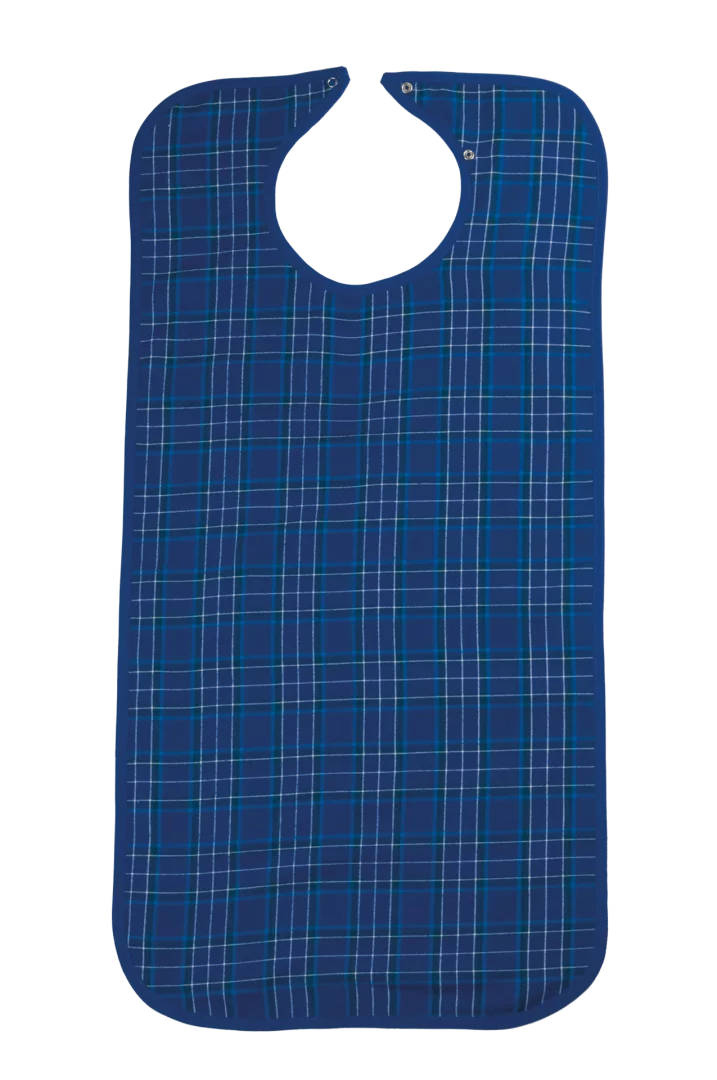 Suprima Ess-Schürze Polyester mit Druckverschluss 5577 in Blau - Vorderansicht