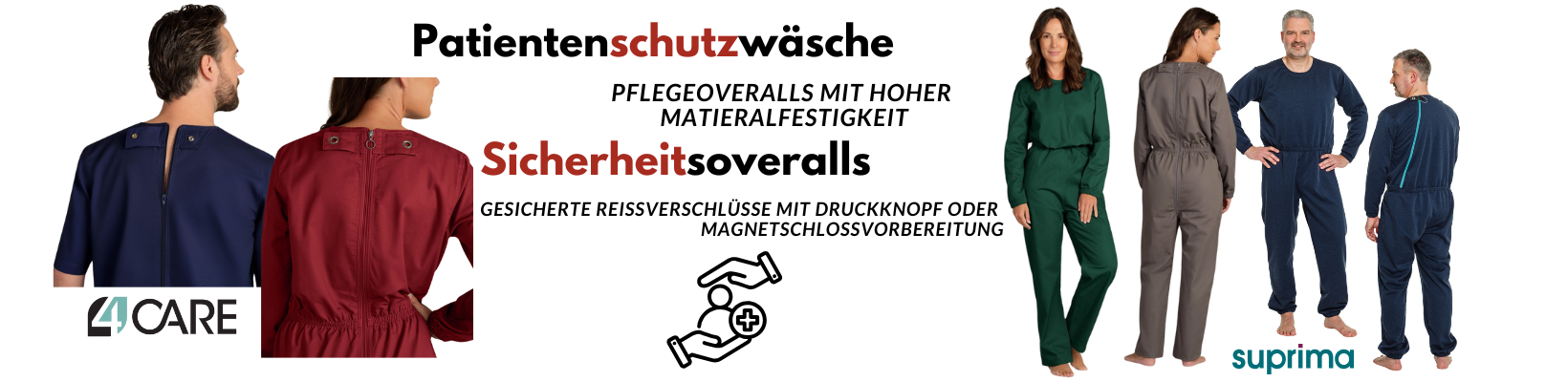 Patientenschutzkleidung Bannerwerbung