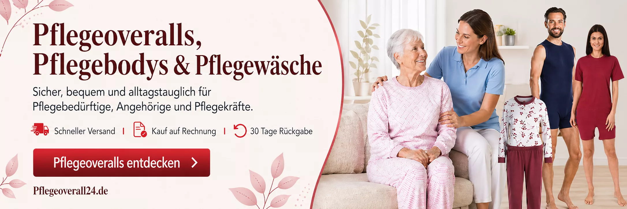 Pflegeoveralls und Pflegebodys online kaufen