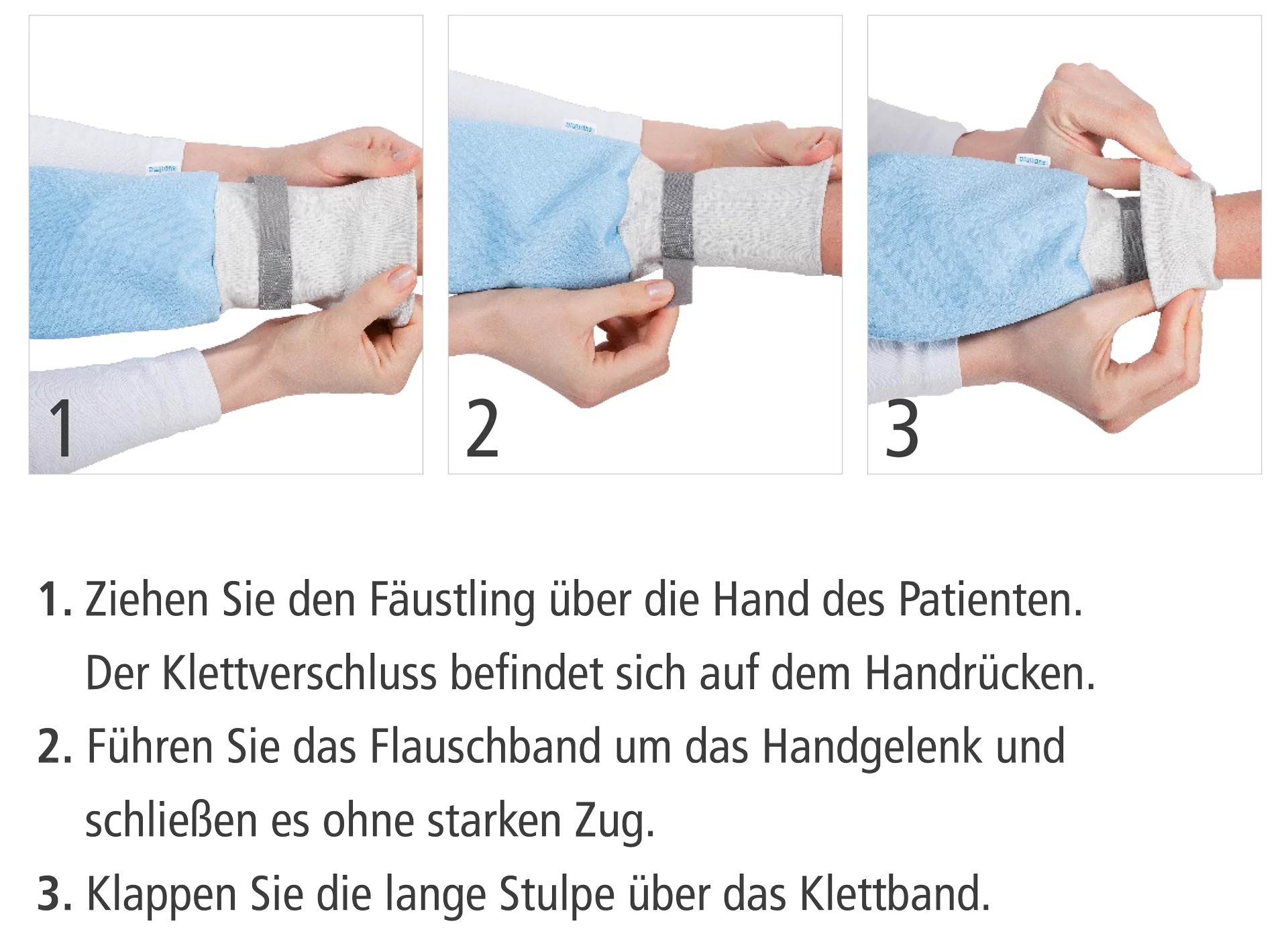 Suprima Schutzhandschuhe Hellblau Gebrauchsanweisung - Detailansicht