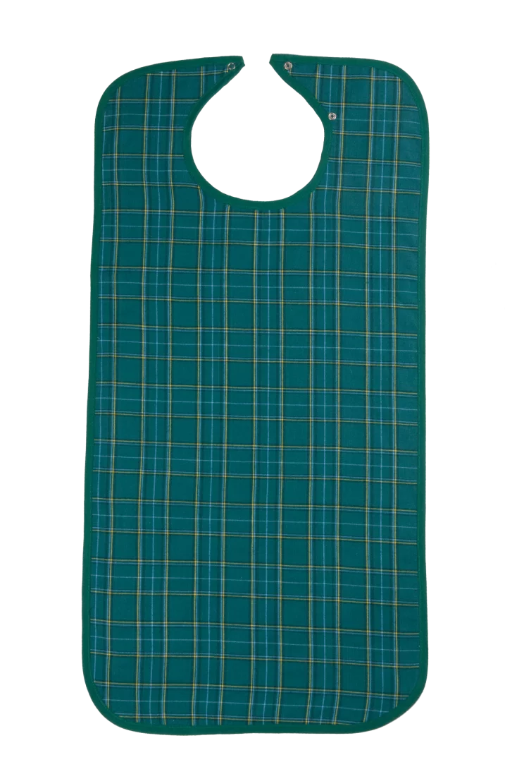 Ess-Schürze Polyester mit Druckverschluss 5577 Blau - Vorderansicht