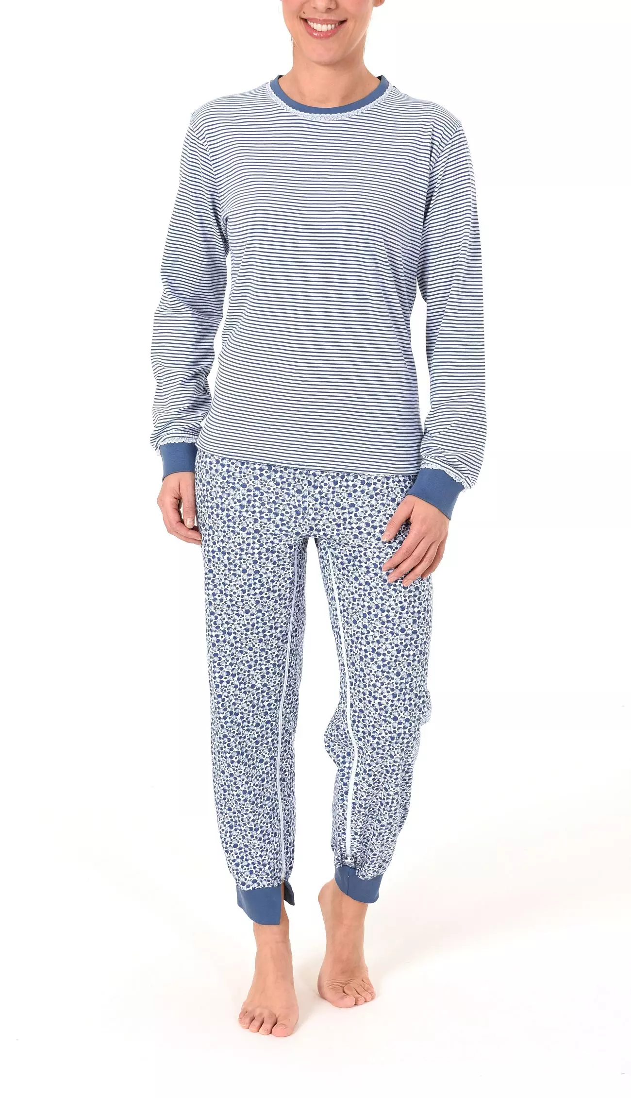 NormannCare Damen Pflegeoverall Hellblau Vorderansicht