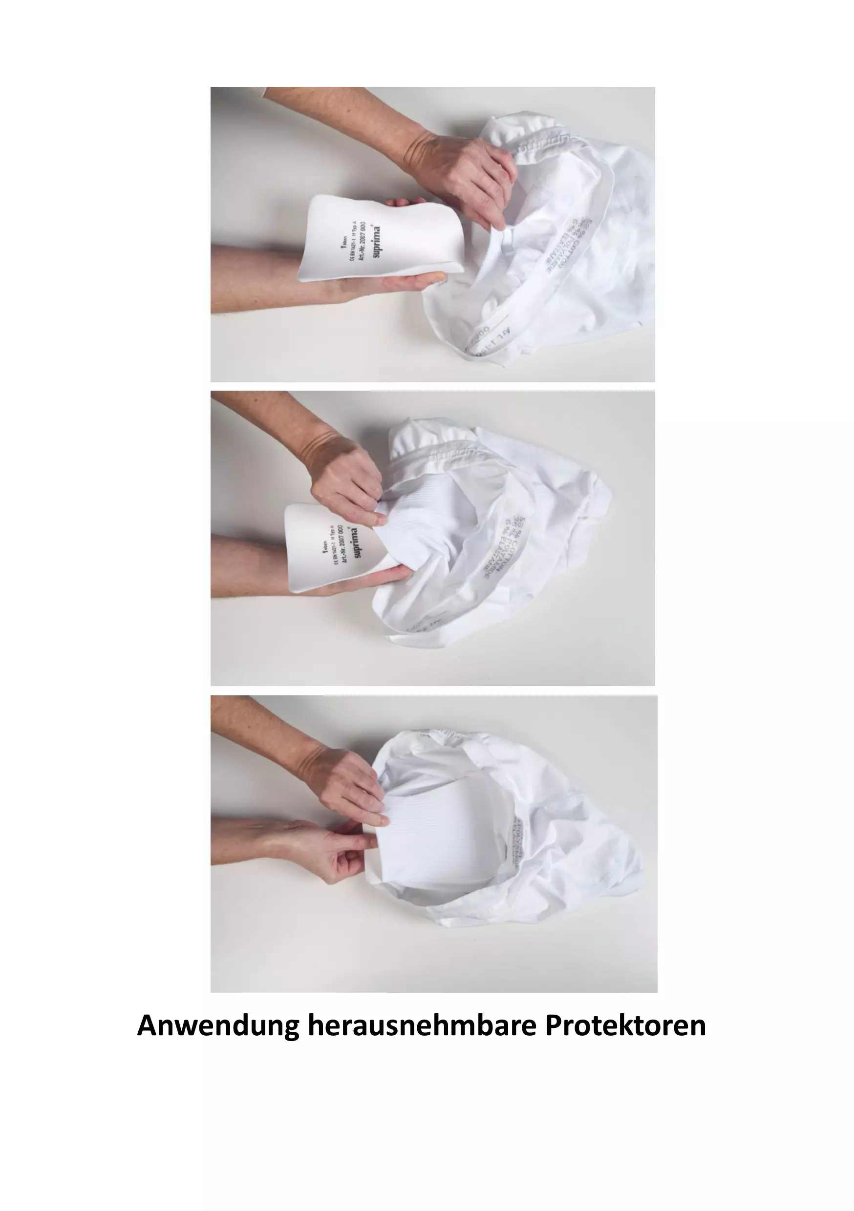 Anwendungsbeispiel der Suprima Hüftschutzhose Set 5 + 1: Gezeigt wird die Hüftprotektor-Hose mit eingelegten Protektoren, bietet Schutz vor Sturzverletzungen und hohen Tragekomfort, unisex, waschbar. 