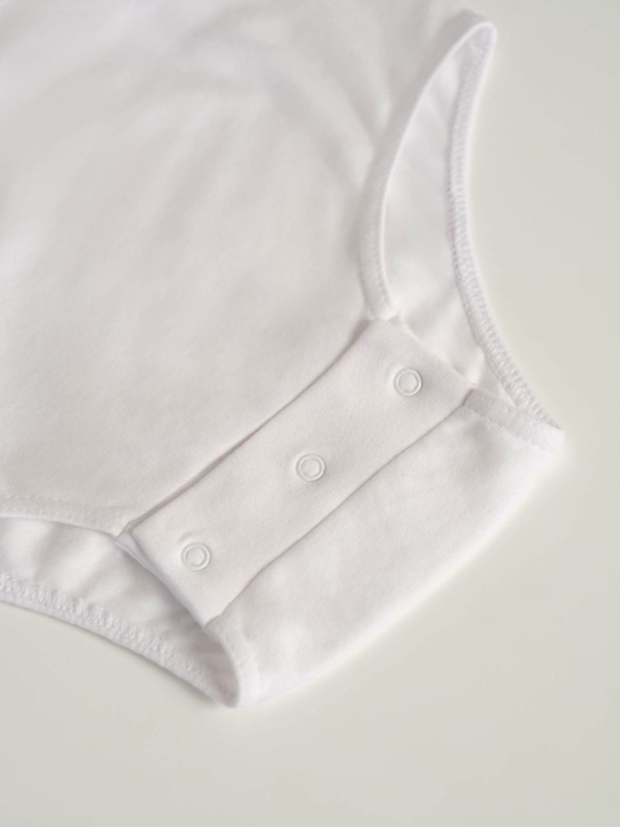 Pflegebody Druckknöpfe Schulter & Schritt 2040 Weiß Detailansicht