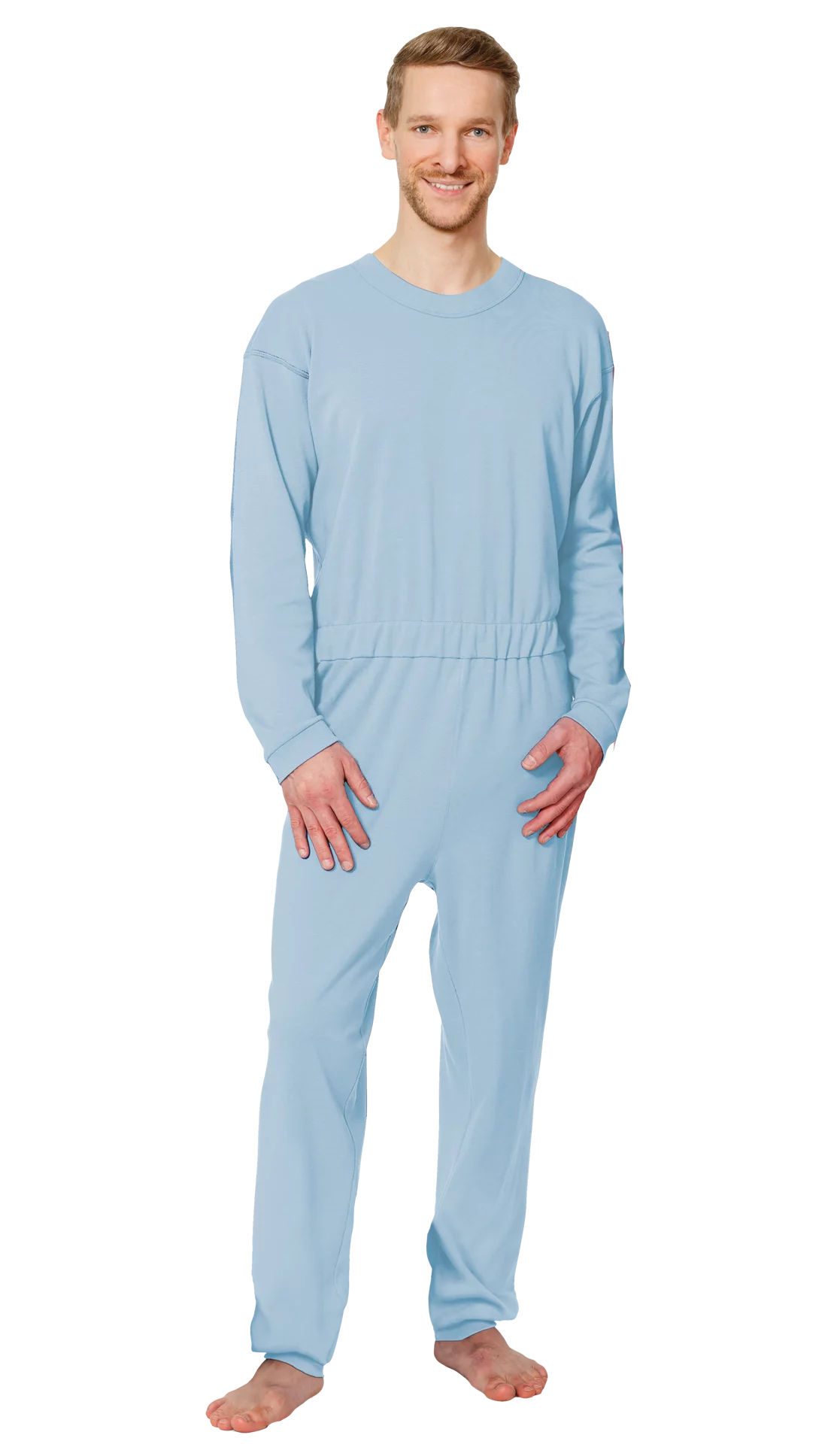 Pflegeoverall Suprima 4706 hellblau 100% Baumwolle unisex